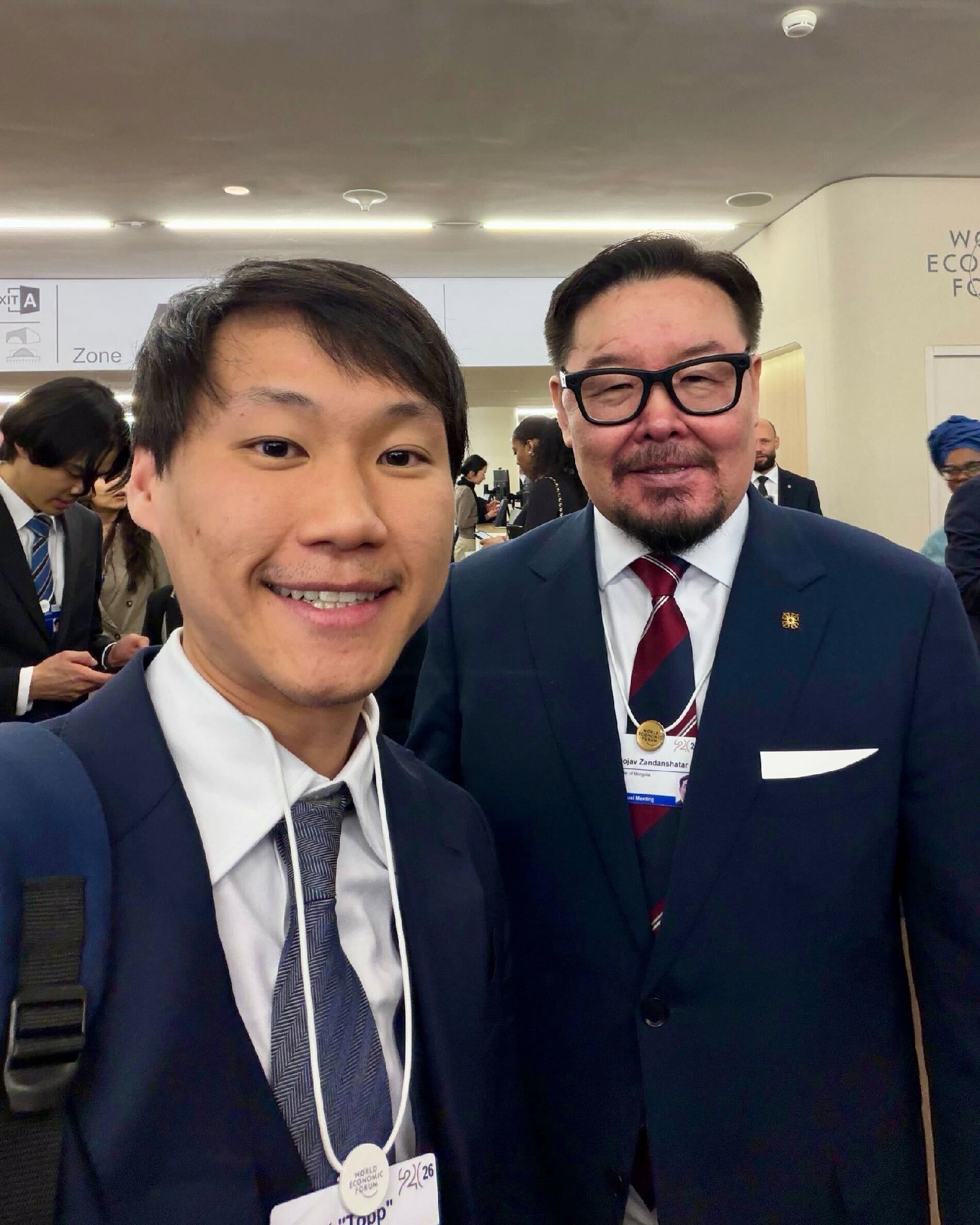 Another world leader I had the opportunity to meet at the World Economic Forum 2026 was Mr. Gombojavyn Zandanshatar, President of Mongolia.…