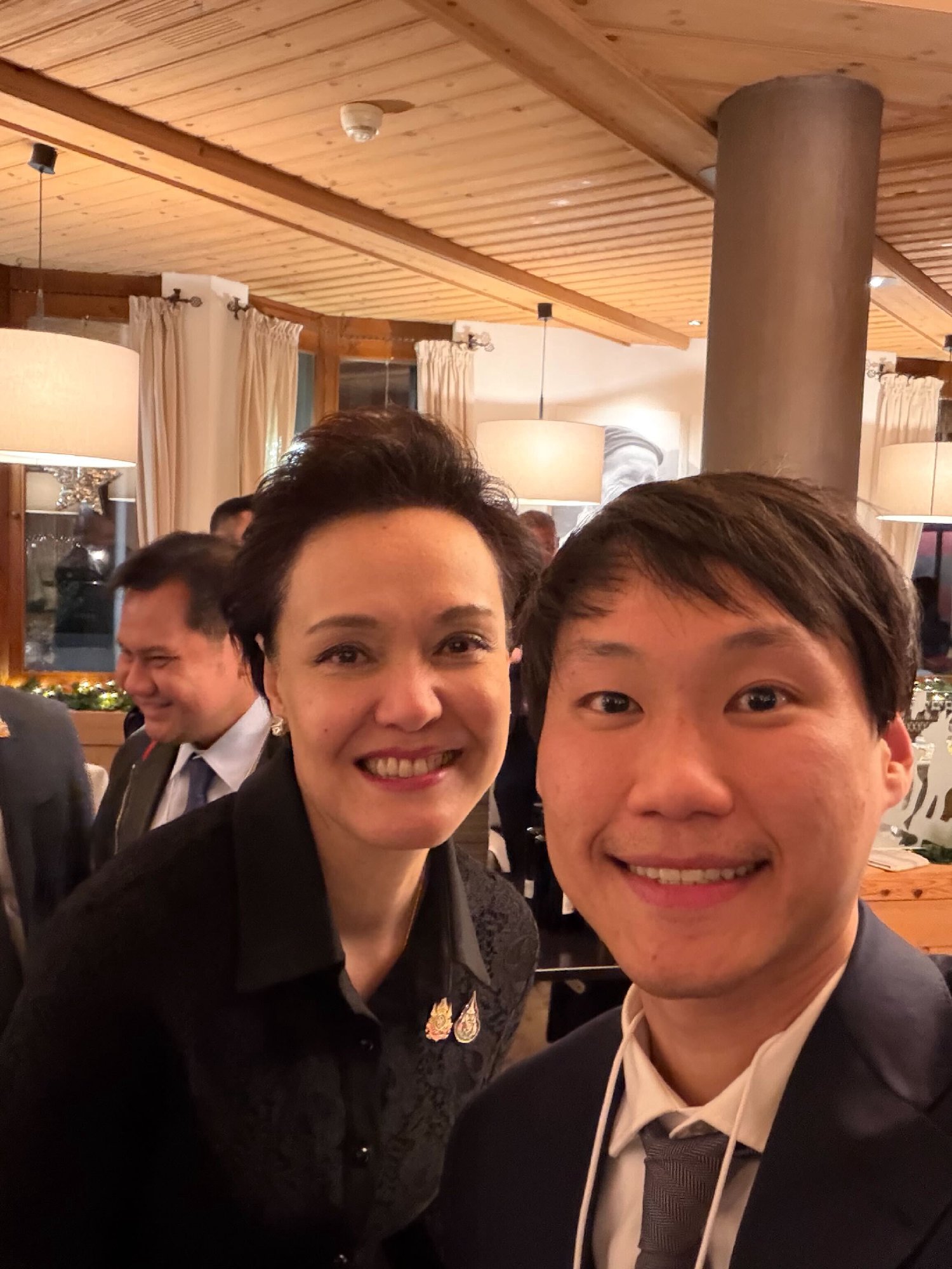 At the THAILAND DINNER reception during the World Economic Forum 2026, I had the opportunity to meet Mrs. Suphajee Suthumpun, Minister of Co…
