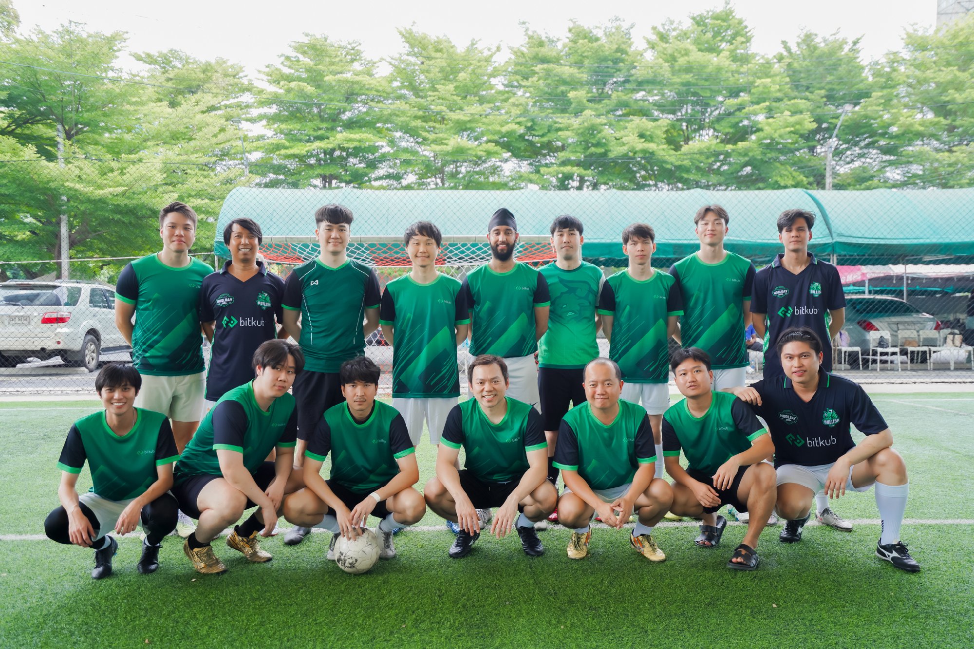 บรรยากาศการแข่งขัน "7-a-Side Football Tournament" ซึ่งนับเป็นครั้งแรกของประเทศไทยที่ได้จัดการแข่งขันโดยรวมเหล่าบริษัทเทคโนโลยีทั้ง 6 มาเข้าร…