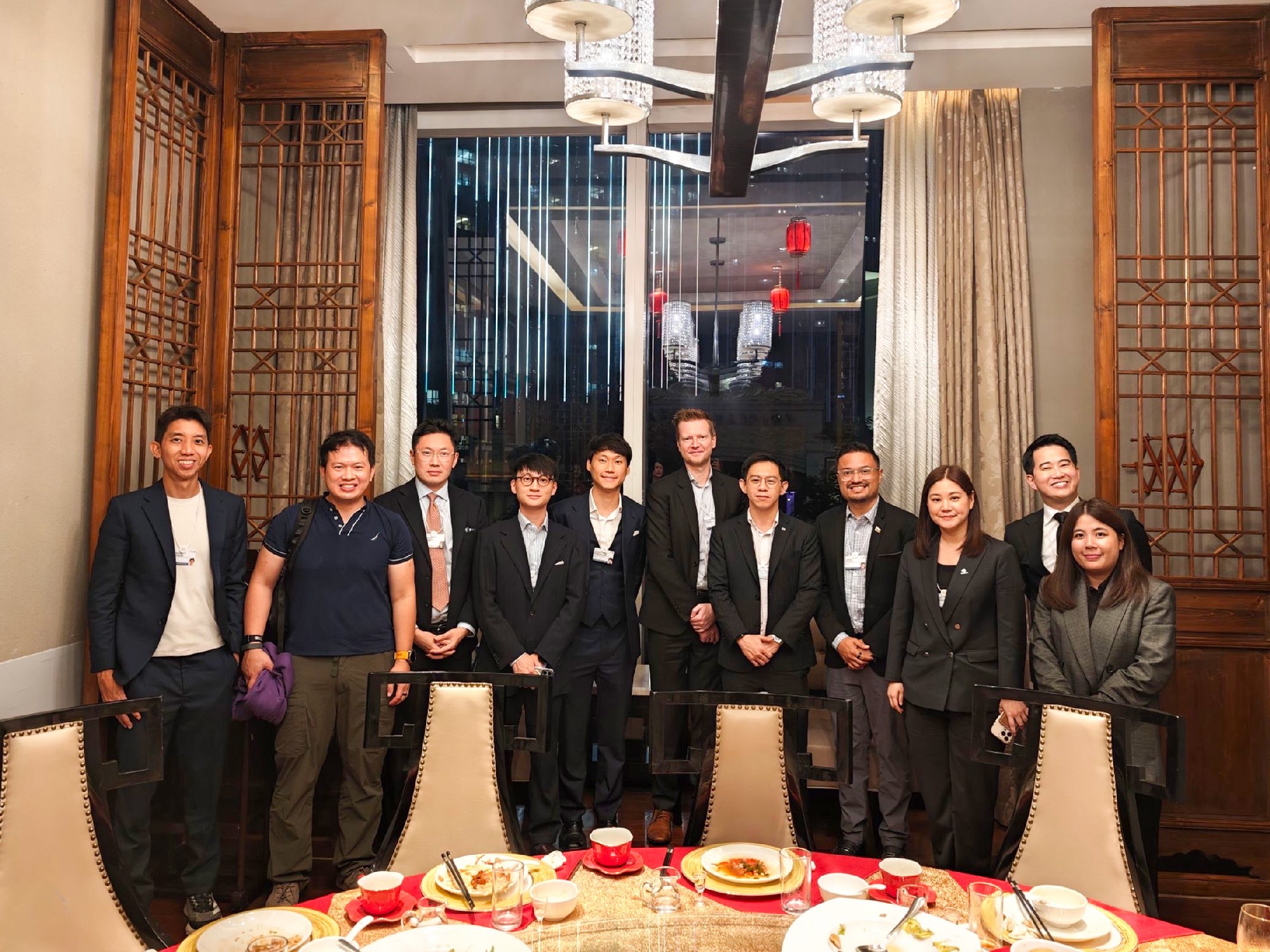 A dinner gathering with fellow delegates during Summer Davos 2026 in Dalian, People's Republic of China. This year's meeting is one of the w…