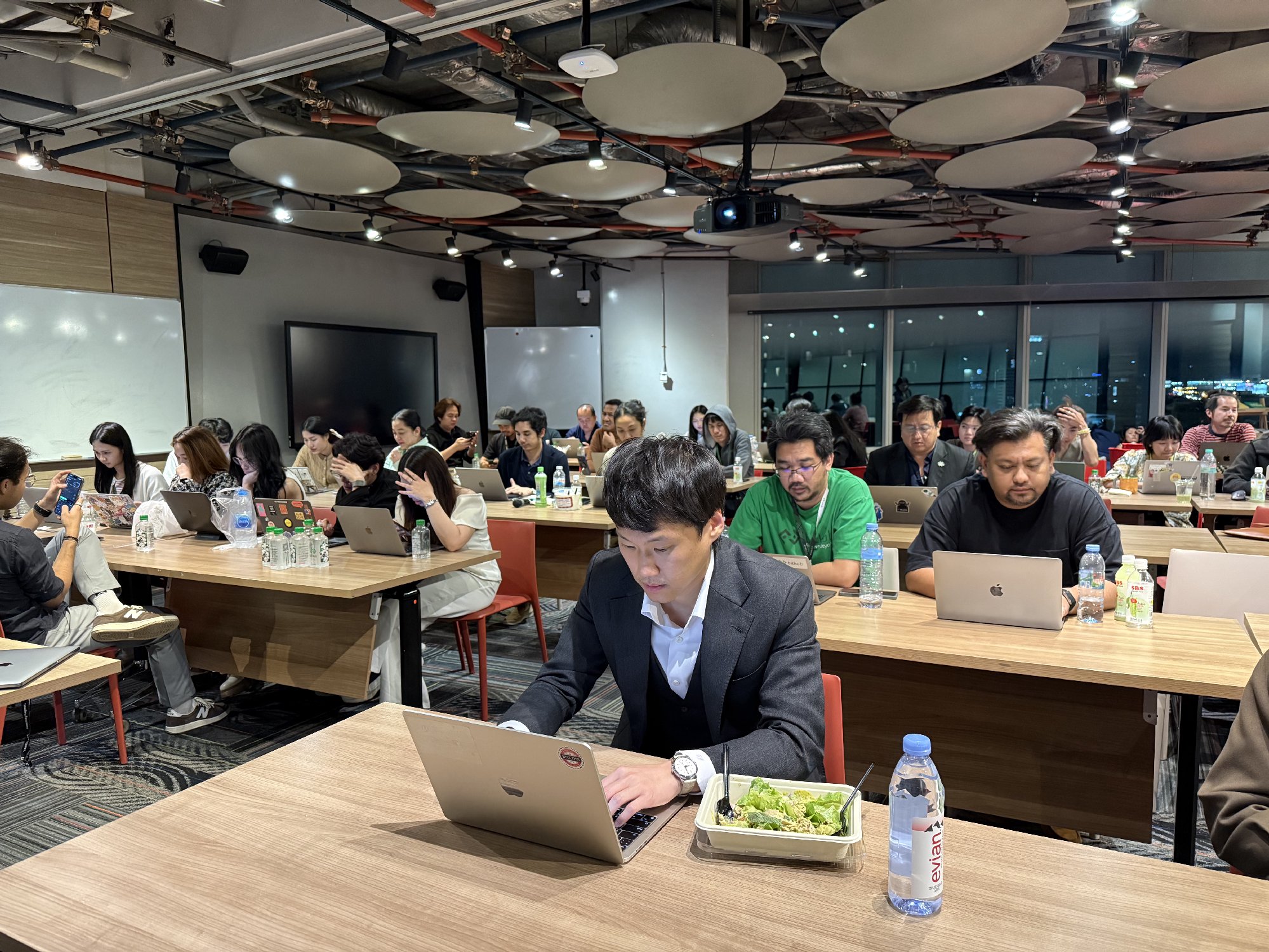 Still at the office tonight with the team — we're not going anywhere until we know everyone's taken care of. Thank you for believing in us🙏