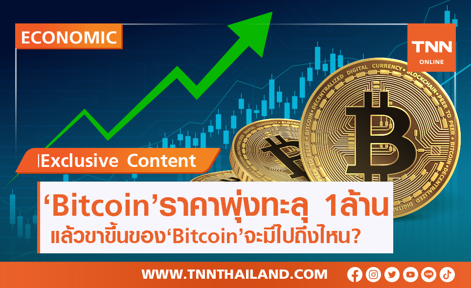 เปิดสาเหตุ Bitcoin ราคาพุ่งทะยานแตะ 1 ล้านบาท รับปี 2564