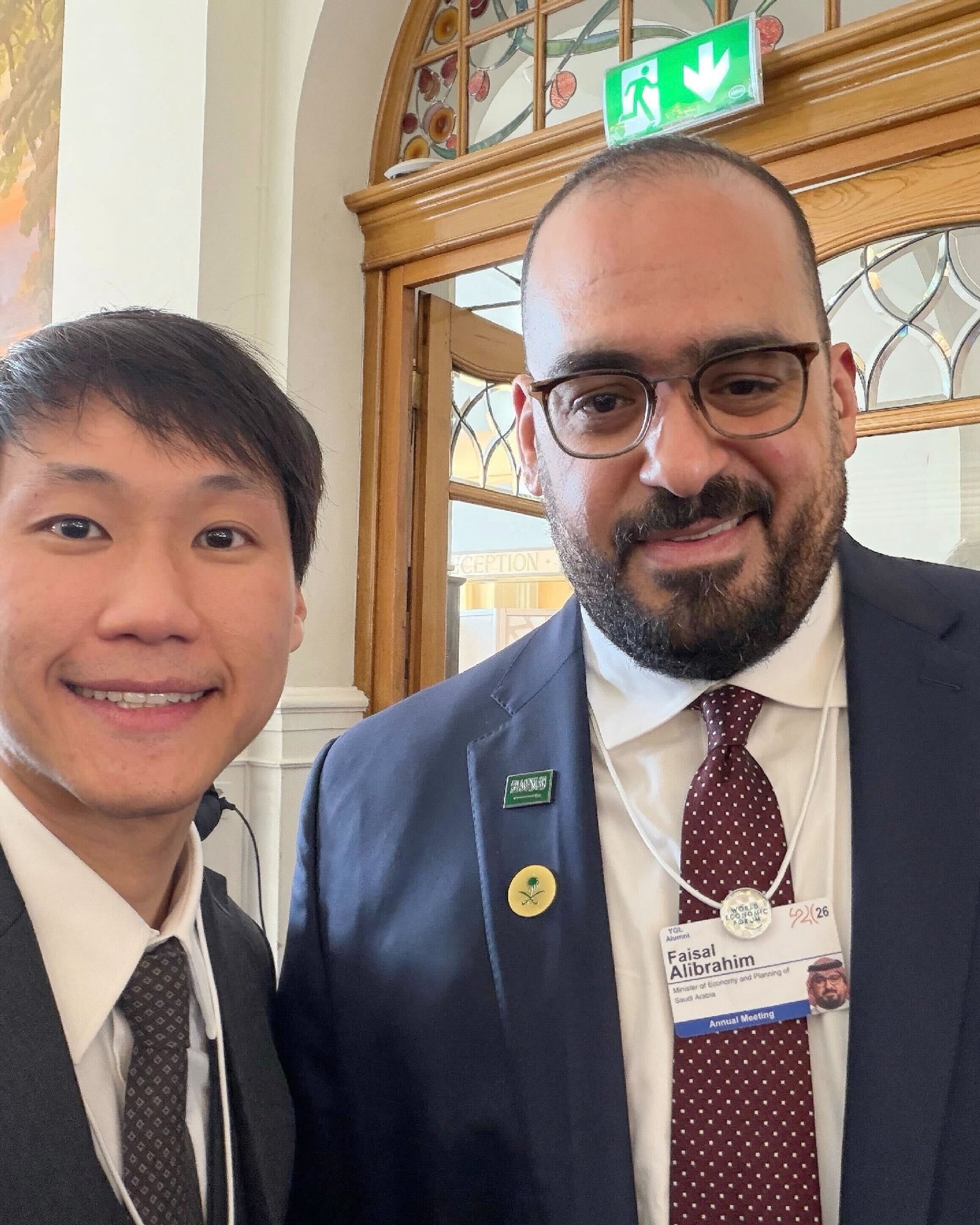 At the World Economic Forum 2026, I had the opportunity to meet H.E. Faisal Alibrahim, the Minister of Economy and Planning of the Kingdom o…