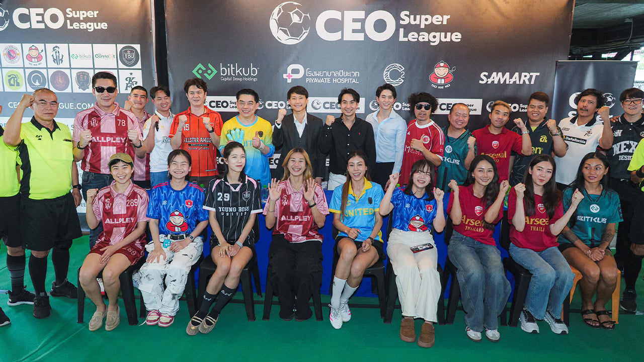 ท๊อป จิรายุส นำทัพ บิทคับ กรุ๊ป ดวลแข้งศึกฟุตบอล CEO Super League 2026 